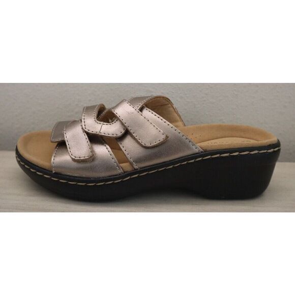 Clarks 26158230-4035 Women's Sz 6M Metallic Leather Merliah Karli Sandals - Picture 9 of 11